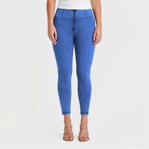 Freddy WRUP Denim High Waisted Petite Length Cobalt‎ Blue Blue Stitching XXS